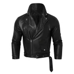 PU Leather Motorcycle Jacket  Stylish  Windproof 1 | PricZone