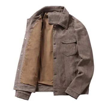 Vintage Suede Workwear Jacket   Spring  Fall 1 | PricZone