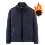 Fleece Stand Collar Jacket   Winter Casual Coat 2 | PricZone