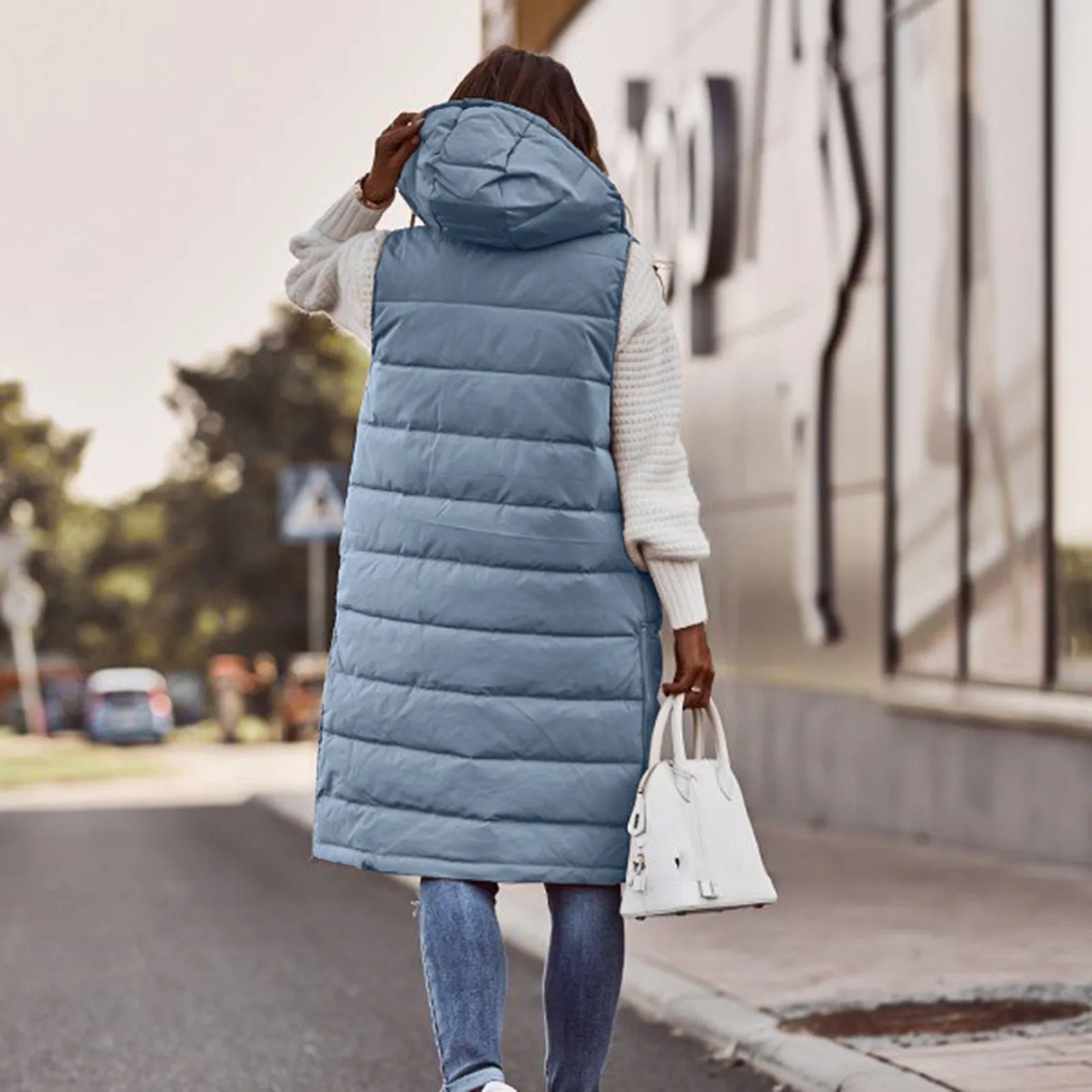Long Quilted Hooded Winter Vest Coat 5 | PricZone Long Quilted Hooded Winter Vest Coat 5 | PricZone