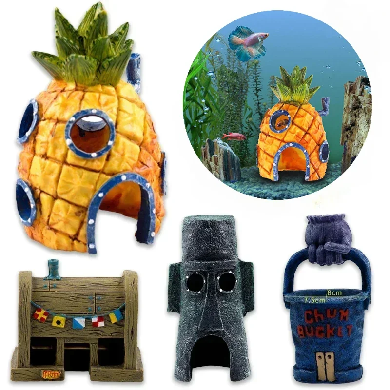 Cartoon Pineapple House Aquarium Decoration 1 | PricZone Cartoon Pineapple House Aquarium Decoration 1 | PricZone