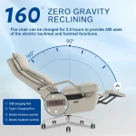 Dual Motor Executive Office Chair with Footrest 5 | PricZone