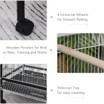 54inch Rolling Flight Cage Extra Large Bird House 5 | PricZone 54 inch Rolling Flight Cage Extra Large Bird House 5 | PricZone