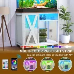 50 gallon Aquarium Stand with LED Light  Power Outlet 4 | PricZone