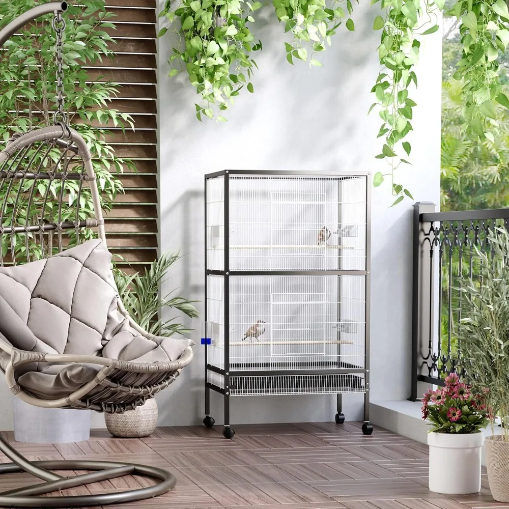 54inch Rolling Flight Cage Extra Large Bird House 1 | PricZone 54 inch Rolling Flight Cage Extra Large Bird House 1 | PricZone