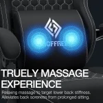 Ergonomic Gaming Office Chair with Footrest  Speakers 3 | PricZone