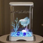 HD Betta Fish Tank Small Aquarium with LED Light 2 | PricZone