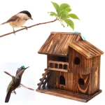 Outdoor Wooden Hanging Cage House for Birds and Squirrels 3 | PricZone Outdoor Wooden Hanging Cage House for Birds and Squirrels 3 | PricZone