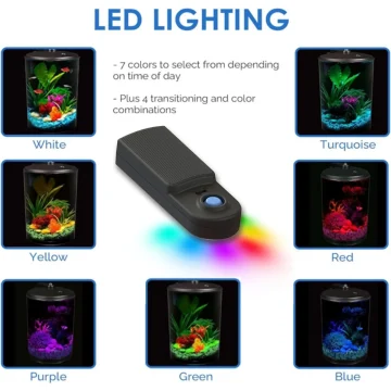 6 Gallon 360 Aquarium Kit with LED and Filter 2 | PricZone