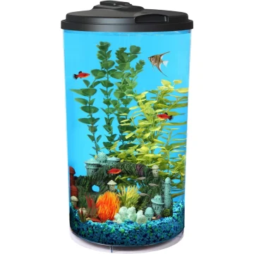 6 Gallon 360 Aquarium Kit with LED and Filter 1 | PricZone
