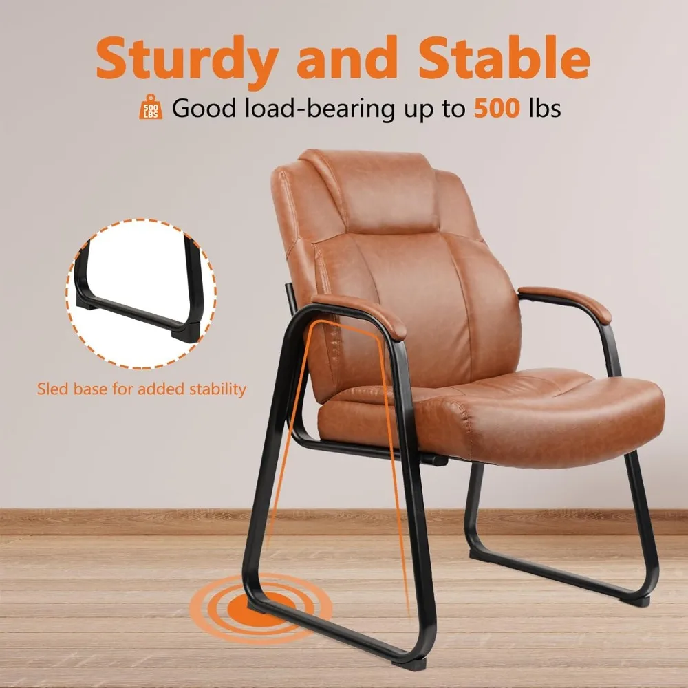 Big and Tall 500 lb Guest Chair PU Leather 6 | PricZone Big and Tall 500 lb Guest Chair PU Leather 6 | PricZone