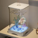 HD Betta Fish Tank Small Aquarium with LED Light 3 | PricZone