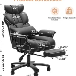 Big and Tall Office Chair 400lbs Wide Seat with Footrest 3 | PricZone Big and Tall Office Chair 400lbs Wide Seat with Footrest 3 | PricZone