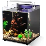 Small Rimless Fish Tank Starter Kit with Filter and LED 1 | PricZone