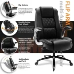 High Back Executive Office Chair with Flip Arms 6 | PricZone