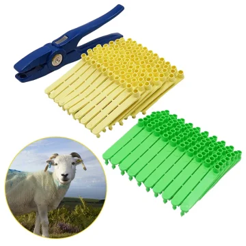 100Pcs Livestock Ear Tags with Plier for Goats & Sheep 1