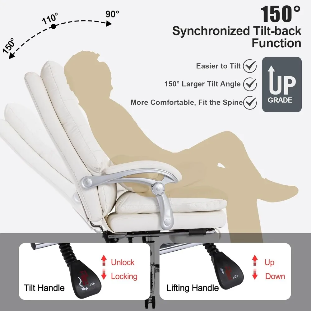 High Back Office Chair with footrest and Wheels 3 | PricZone High Back Office Chair with footrest and Wheels 3 | PricZone