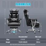 Big and Tall Reclining Office Chair with Footrest 2 | PricZone Big and Tall Reclining Office Chair with Footrest 2 | PricZone