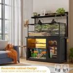 55 75 Gallon Aquarium Stand with LED Light  Storage 6 | PricZone