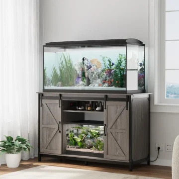 Farmhouse Fish Tank Stand with Storage and Power Outlet 1 | PricZone