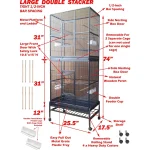 Double Stacker Parrot Breeding Cage with Nesting Doors 2 | PricZone