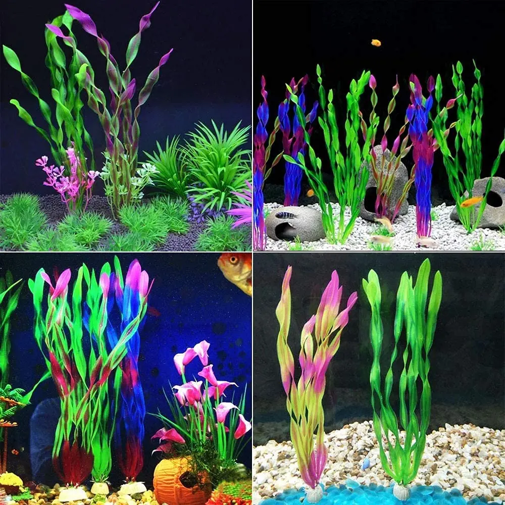 10pcs Artificial Aquarium Plants Fish Tank Decor 4 | PricZone 10pcs Artificial Aquarium Plants Fish Tank Decor 4 | PricZone