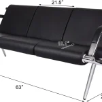 Kinfant 5 seat Reception Chairs with Armrests 6 | PricZone
