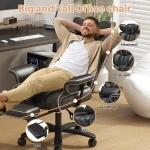 Big and Tall Office Chair 400lbs Wide Seat with Footrest 6 | PricZone Big and Tall Office Chair 400lbs Wide Seat with Footrest 6 | PricZone