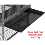 Two Tier Rolling Cage with Large Front Doors for Small Animals 6 | PricZone