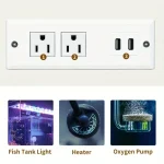50 gallon Aquarium Stand with LED Light  Power Outlet 6 | PricZone