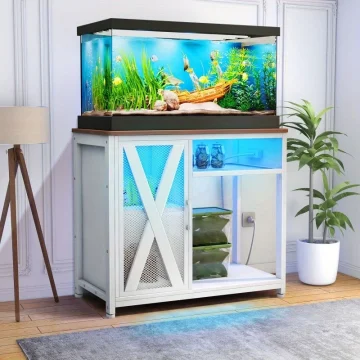 50 gallon Aquarium Stand with LED Light  Power Outlet 1 | PricZone