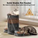 Dual Cat Feeder with Timer and Stainless Bowls 6 | PricZone