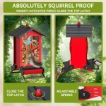Squirrel Proof Outdoor Bird Feeder 5LB Metal 2 | PricZone
