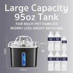 Stainless Steel Cat Water Fountain 95oz 3 | PricZone