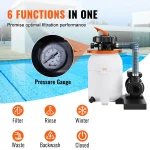 VEVOR Sand Filter Pump for Above Ground Pools 10inch12inch 1585 GPH Swimming Pool Pumps System  Filters Combo Set for Pool Use 3 | PricZone