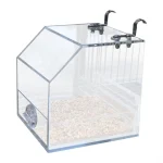 No Mess Acrylic Parrot Feeder for Small Birds 1 | PricZone