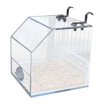 No Mess Acrylic Parrot Feeder for Small Birds 1 | PricZone