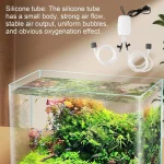 Air Pump for Fish Tank Rechargeable Fish Tank Aerator Quiet Aquarium Air Pump Portable Bubbles Oxygen Pump Aquarium Air Pump 2 | PricZone