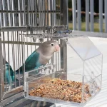 No Mess Acrylic Parrot Feeder for Small Birds 2 | PricZone