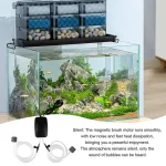 Air Pump for Fish Tank Rechargeable Fish Tank Aerator Quiet Aquarium Air Pump Portable Bubbles Oxygen Pump Aquarium Air Pump 4 | PricZone
