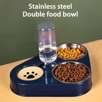 3 in 1 Pet Bowl Feeder With Water Fountain 1 | PricZone