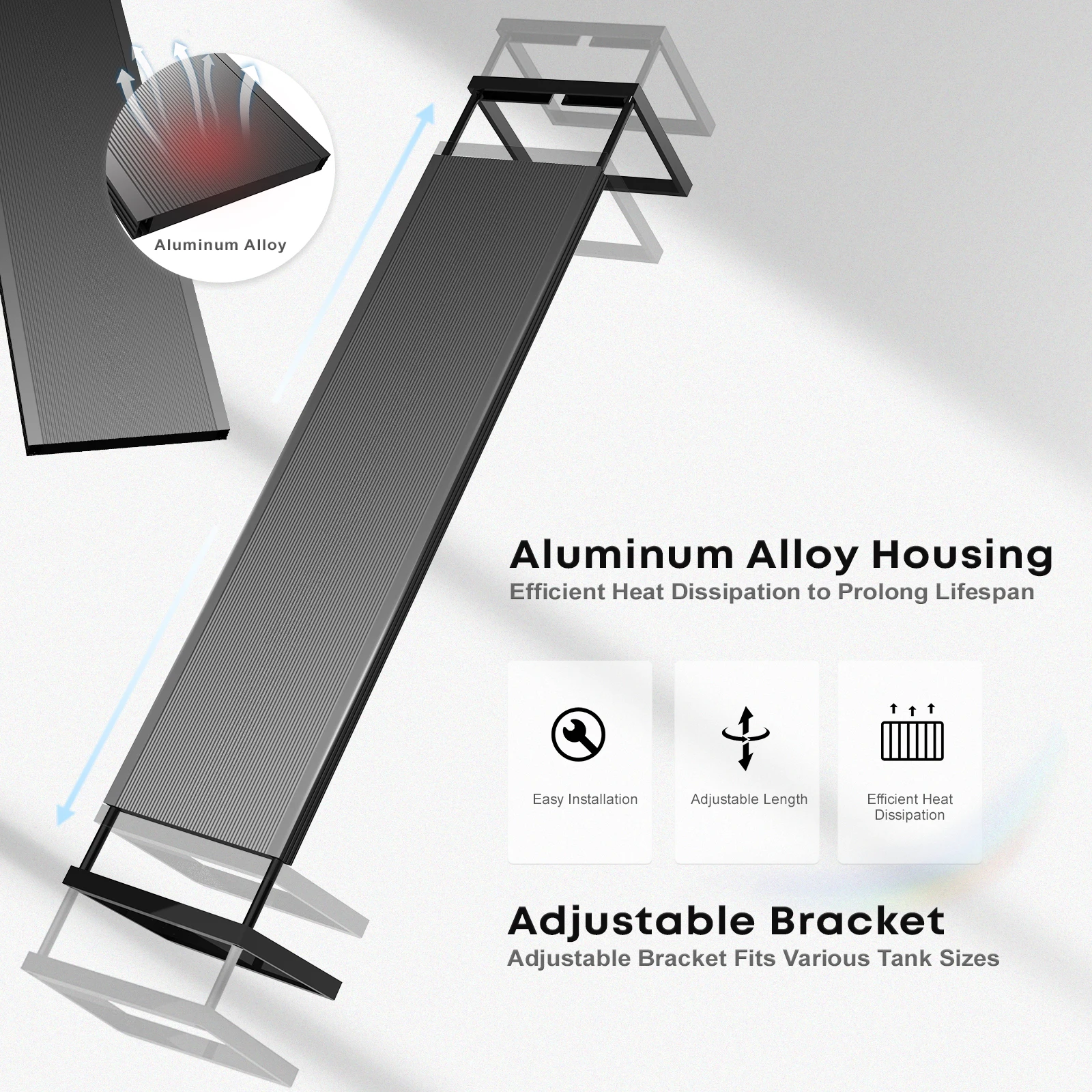 Brite Series Auto Aquarium LED Light with AppControlled RGB+W LEDs Custom SunriseSunset Colors in ManualAutoCustom Modes 3 | PricZone Brite Series Auto Aquarium LED Light with App Controlled RGB+W LEDs Custom SunriseSunset Colors in ManualAutoCustom Modes 3 | PricZone