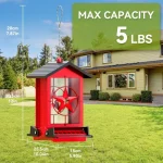 Squirrel Proof Outdoor Bird Feeder 5LB Metal 3 | PricZone