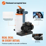VEVOR Sand Filter Pump for Above Ground Pools 10inch12inch 1585 GPH Swimming Pool Pumps System  Filters Combo Set for Pool Use 4 | PricZone