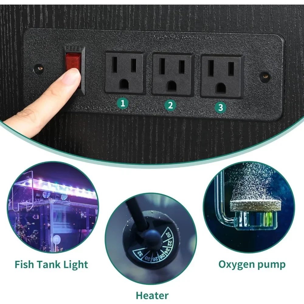 Aquarium Stand with Storage and Power Outlets 4 | PricZone Aquarium Stand with Storage and Power Outlets 4 | PricZone