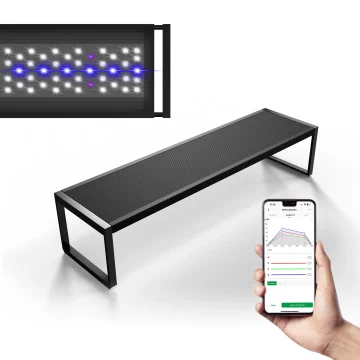 Brite Series Auto Aquarium LED Light with App Controlled RGB+W LEDs Custom SunriseSunset Colors in ManualAutoCustom Modes 1 | PricZone