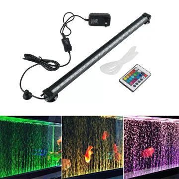 Aquarium Underwater Air Bubble LED Light Fish Tank RGB Submersible Lamp + Remote 1 | PricZone