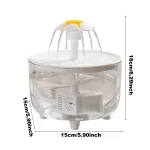 Automatic Cat Water Fountain 1L USB Quiet Bowl 6 | PricZone