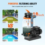 VEVOR Sand Filter Pump for Above Ground Pools 10inch12inch 1585 GPH Swimming Pool Pumps System  Filters Combo Set for Pool Use 6 | PricZone