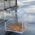 No Mess Acrylic Parrot Feeder for Small Birds 5 | PricZone